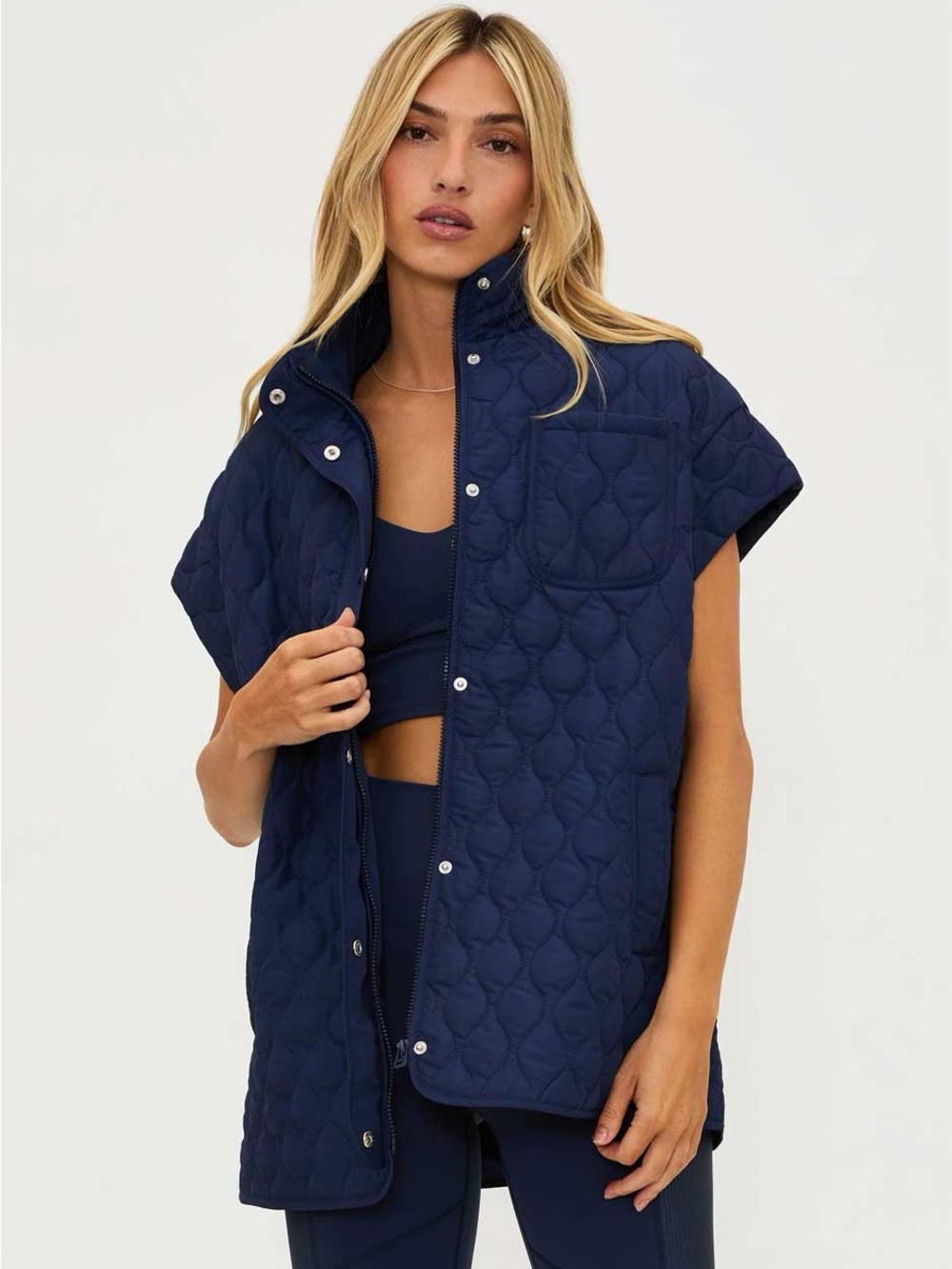 NWT BEACH RIOT GLENN QUILTED PUFFER VEST